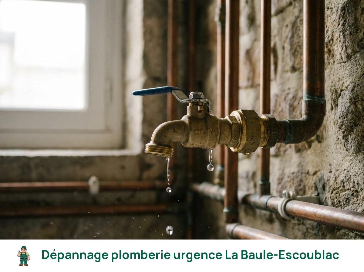 Dépannage plomberie urgence à La Baule-Escoublac