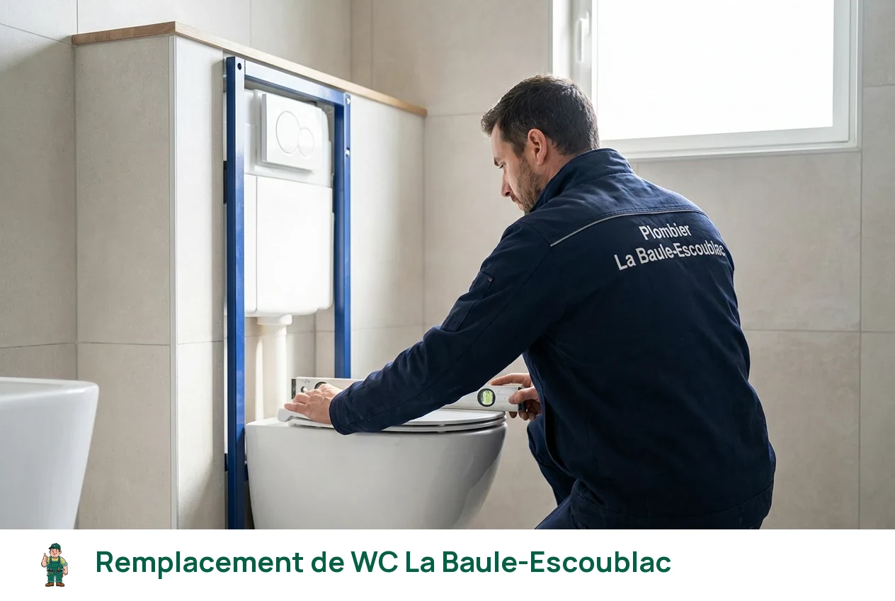 Remplacement de WC à La Baule-Escoublac